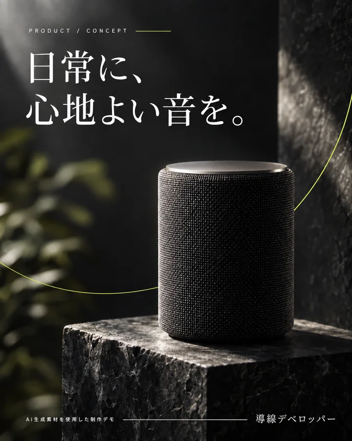 商品・ECの制作デモ。商品の魅力を、主役に。